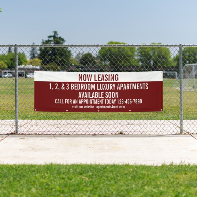 Customize Now Leasing Apartments For Rent  Banner (Insitu)