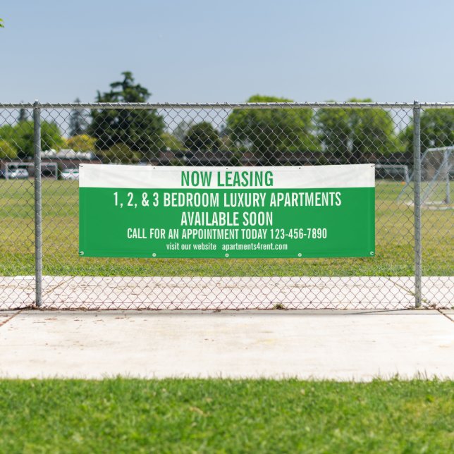 Customize Now Leasing Apartments For Rent  Banner (Insitu)