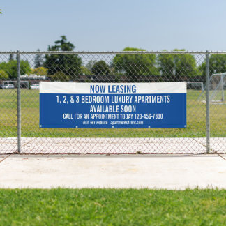 Customize Now Leasing Apartments For Rent Banner