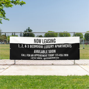 Customize Now Leasing Apartments For Rent Large Banner