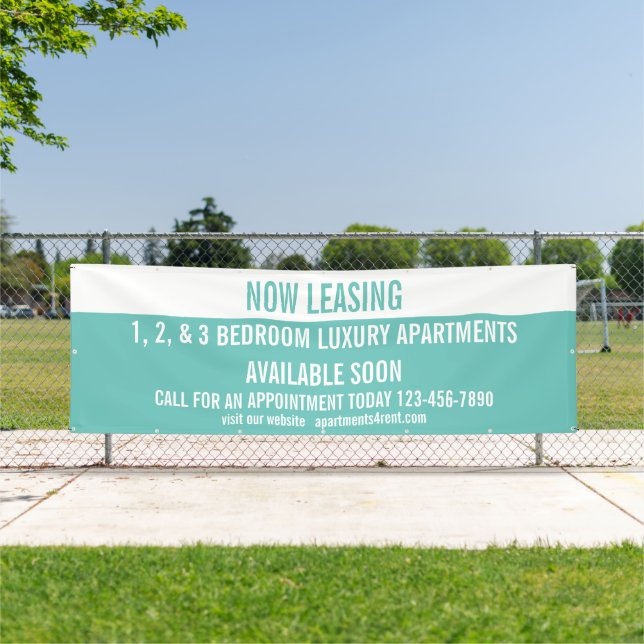 Customize Now Leasing Apartments For Rent Large Banner (Insitu)