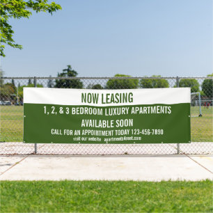 Customize Now Leasing Apartments For Rent Large Banner
