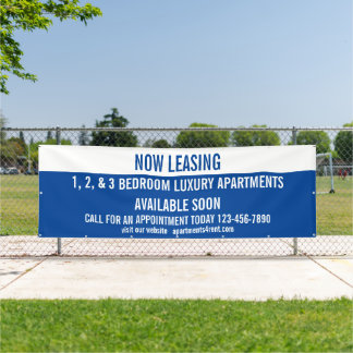 Customize Now Leasing Apartments For Rent Large Banner