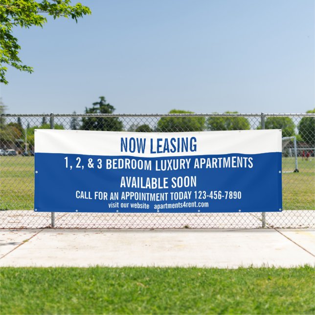 Customize Now Leasing Apartments For Rent Large Banner (Insitu)