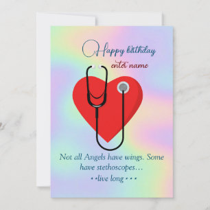 Customize nurse happy birthday card