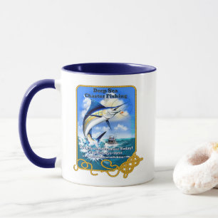 Customize Ocean Sports Fishing Charter Boat Busine Mug