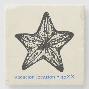Customize Ocean Starfish Sand Stone Coaster