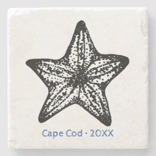 Customize Ocean Starfish Sand Stone Coaster