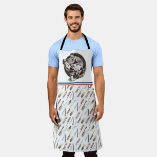 Customize Old Fashioned Barber Shop  Apron