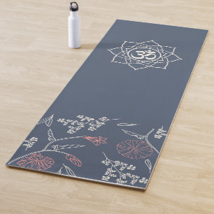 Customize Om Yoga Studio Logo Mat