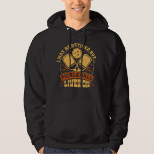 Customize on Back Name Date Retirement Pickleball Hoodie