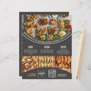 Customize online this Elegant Food Menu & Price