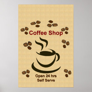 Customize or Personalize It -  Coffee Shop Poster
