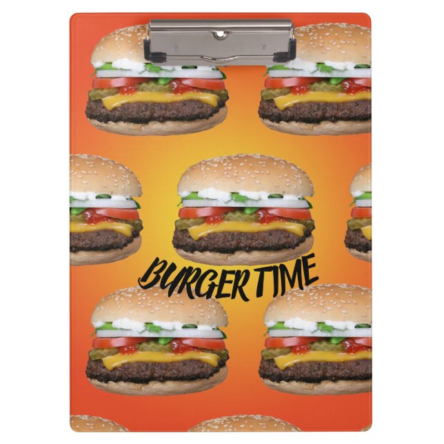 Customize Party Burger Clipboard (Front)