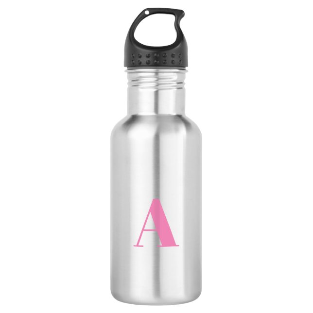 Customize, personalize Alphabet initial letter 532 Ml Water Bottle (Front)