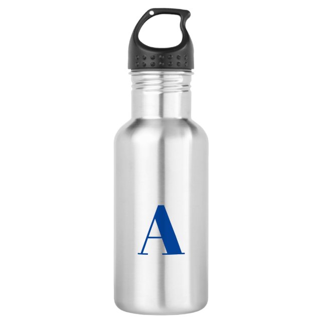 Customize, personalize Alphabet initial letter 532 Ml Water Bottle (Front)