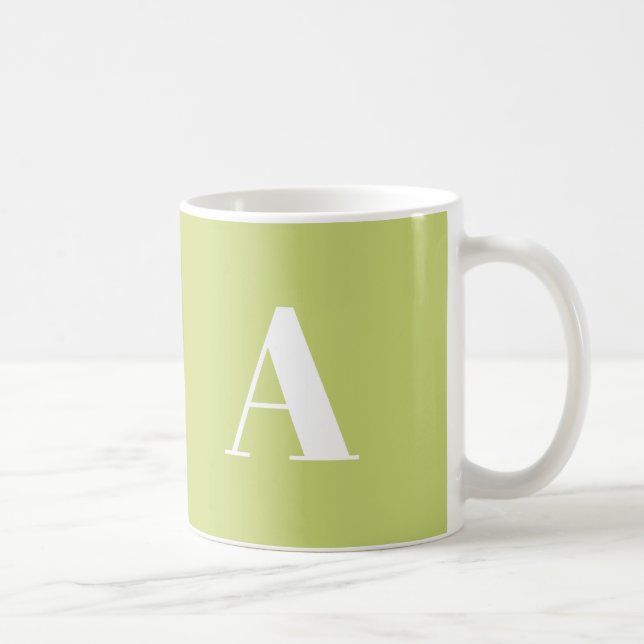 Customize, personalize Alphabet initial letter Coffee Mug (Right)