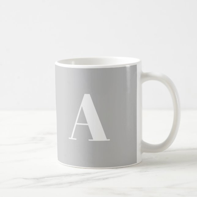 Customize, personalize Alphabet initial letter Coffee Mug (Right)