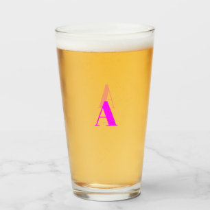 Customize, personalize Alphabet initial letter Glass