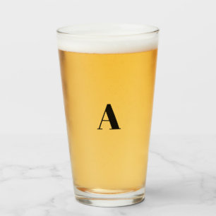 Customize, personalize Alphabet initial letter Glass