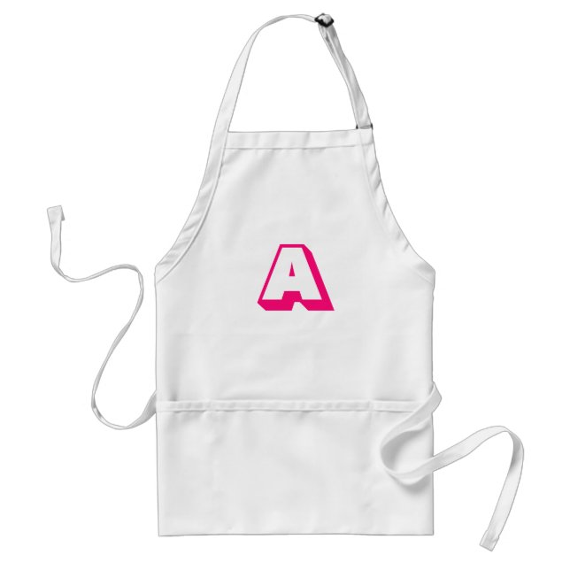 Customize, personalize Alphabet initial letter Standard Apron (Front)