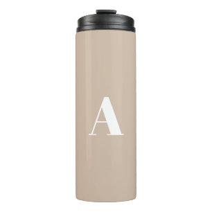 Customize personalize Alphabet initial letter Thermal Tumbler