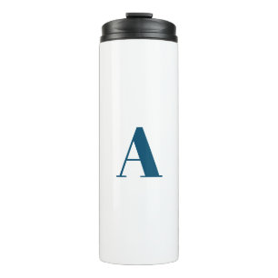 Customize personalize Alphabet initial letter Thermal Tumbler