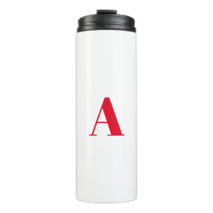 Customize personalize Alphabet initial letter Thermal Tumbler