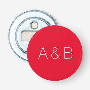 Customize, personalize alphabet initial monogram bottle opener
