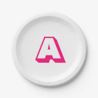 Customize, personalize alphabet initial monogram