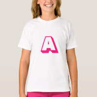 Customize, personalize alphabet initial monogram