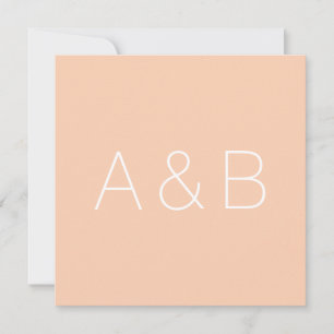 Customize, personalize alphabet initial monogram thank you card