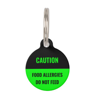 Customize, personalize Black green dog Name, Info  Pet Tag