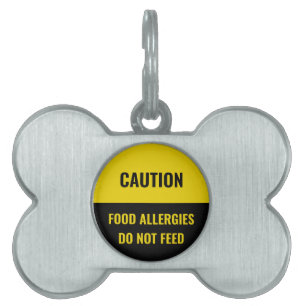 Customize, personalize black yellow dog Name Info  Pet ID Tag