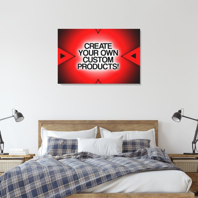 Customize / Personalize / Create your own Canvas Print (Insitu(Bedroom))