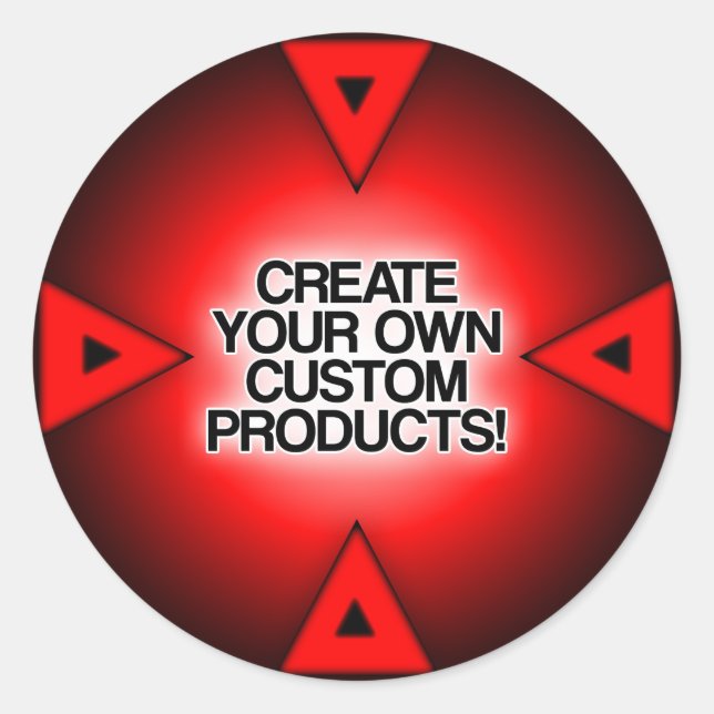 Customize / Personalize / Create your own Classic Round Sticker (Front)