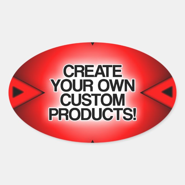 Customize / Personalize / Create your own Oval Sticker (Front)