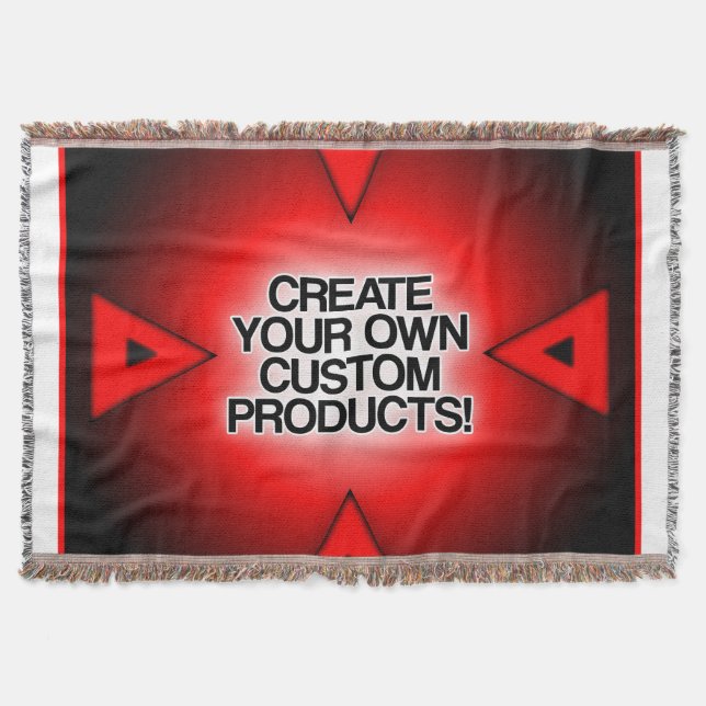 Customize / Personalize / Create your own Throw Blanket (Front)
