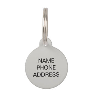 Customize, personalize Dog Name, Phone and Photo - Pet Tag