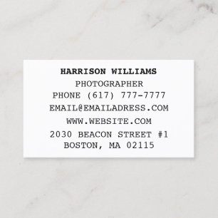 Customize personalize minimalist elegant business card