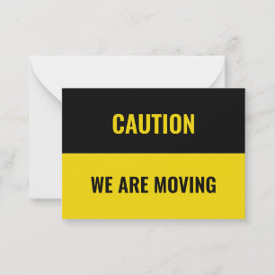 Customize, personalize Moving address info Card