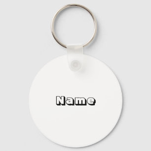 Customize, personalize name initial monogram keychain
