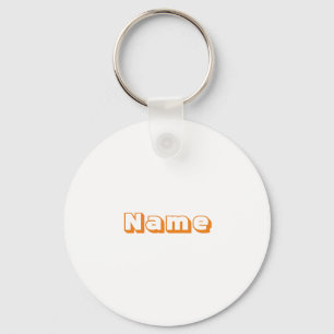 Customize, personalize name initial monogram keychain