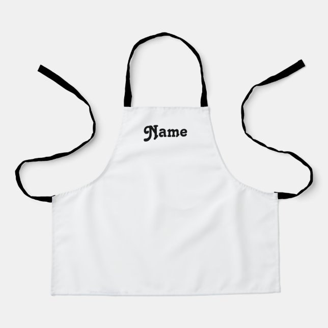 Customize personalize with NAME monogram Apron (Front)