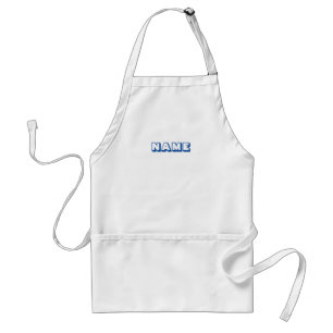 Customize personalize with NAME monogram initial Standard Apron