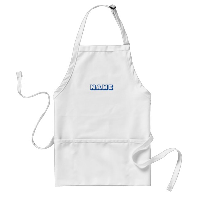 Customize personalize with NAME monogram initial Standard Apron (Front)