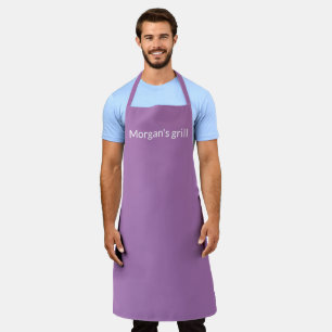 Customize personalize with NAME monogram lavender Apron