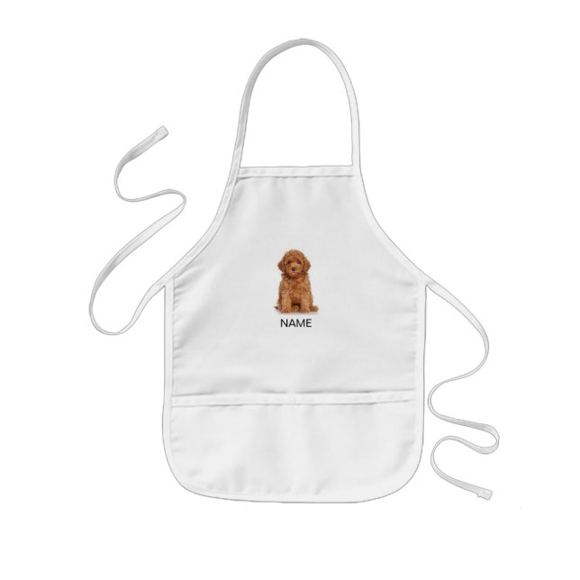 Customize photo, image and name text kids apron (Front)