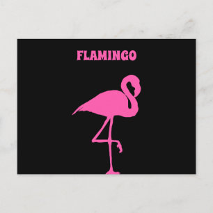 Customize Pink Flamingo Postcard