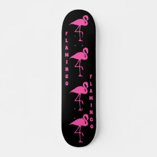 Customize Pink Flamingo Skateboard